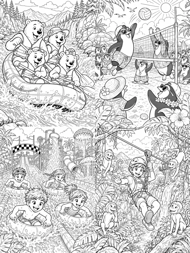 Summer Coloring Pages