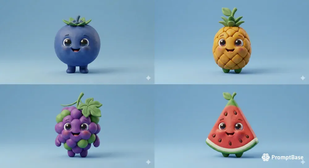 3d Pixar Style Cute Cartoon Characters