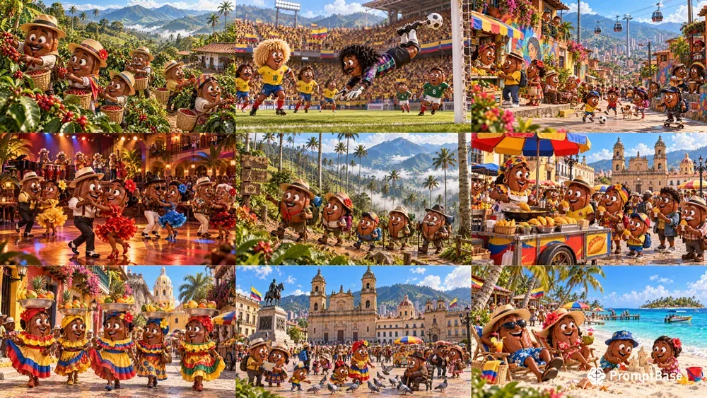 Colombian Bean Scenes