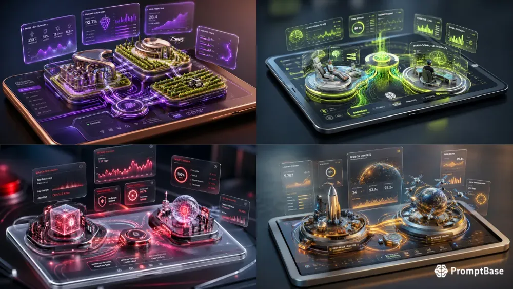 3D Isometric Tech Tablet Saas Infographics