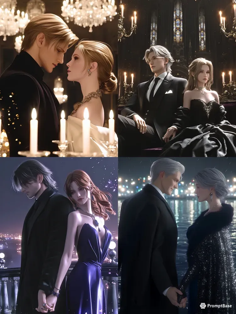 Cinematic Dark Romance Couples