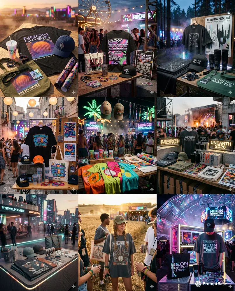 Festival Merch Campaign Visuals