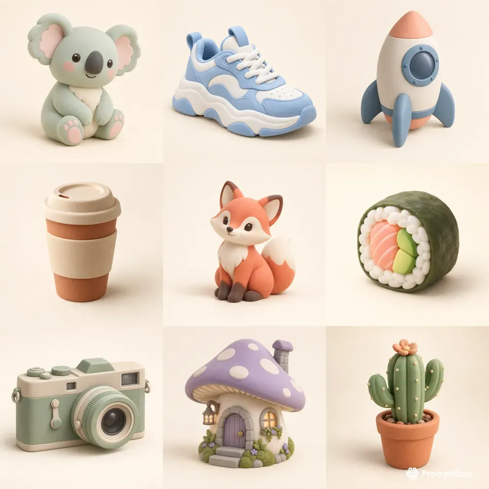 Soft Matte Clay Brand Mascots