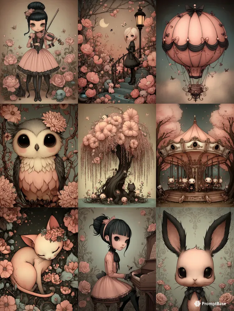 Dark Whimsy Illustrations