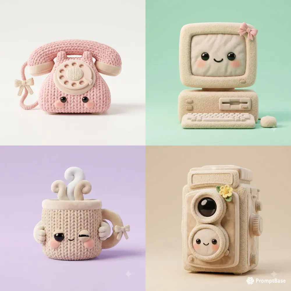 Cozy 3D Plush Object Character Creators