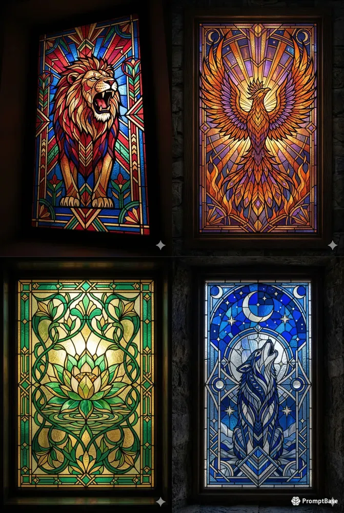 Intricate Stained Glass Art