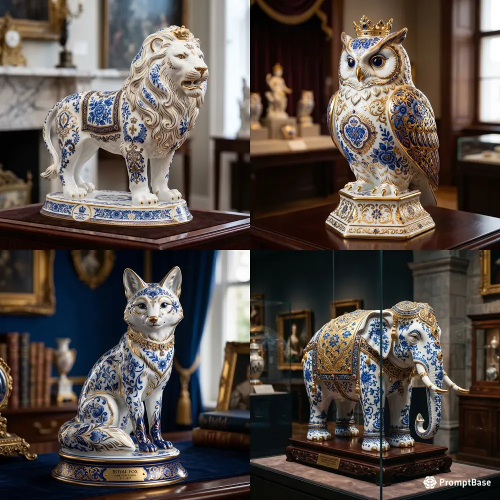 Royal Porcelain Animal Guardians Creators