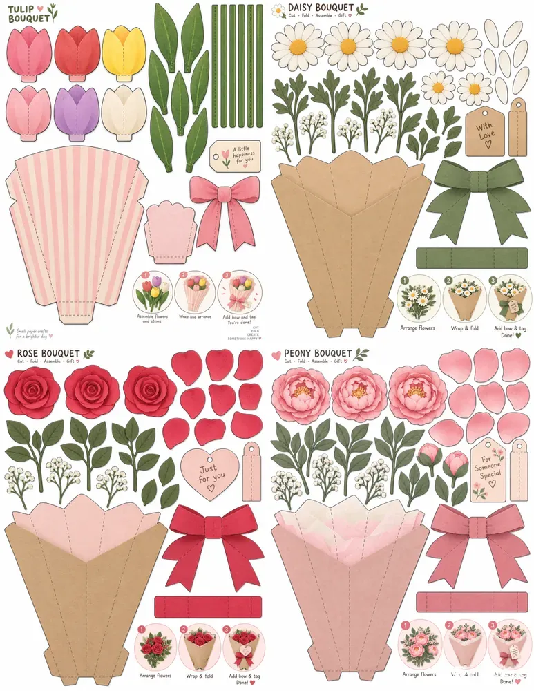 DIY Paper Bouquet Kits