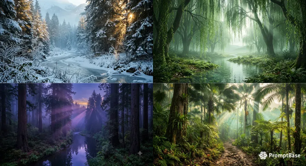 Fantasy Forest Landscape Templates