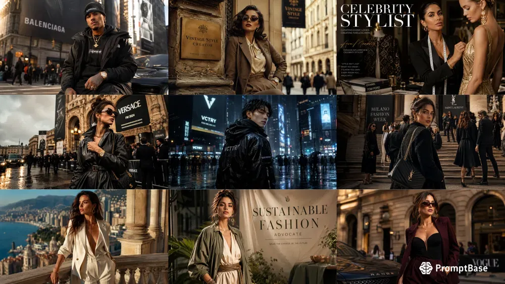 Cinematic Fashion Influencer Portraits