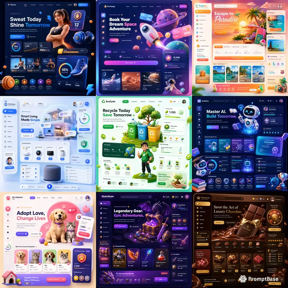 Premium 3D UI Packs