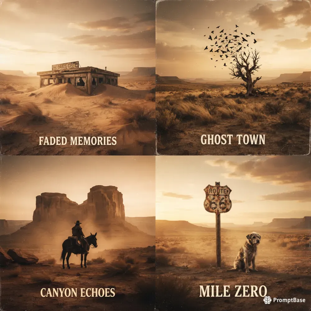 Cinematic Dusty Western Pod Art