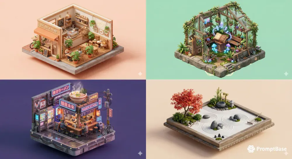 3D Isometric World Tiles