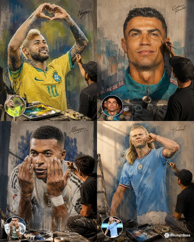 Realistic Mural Paintings In Progress