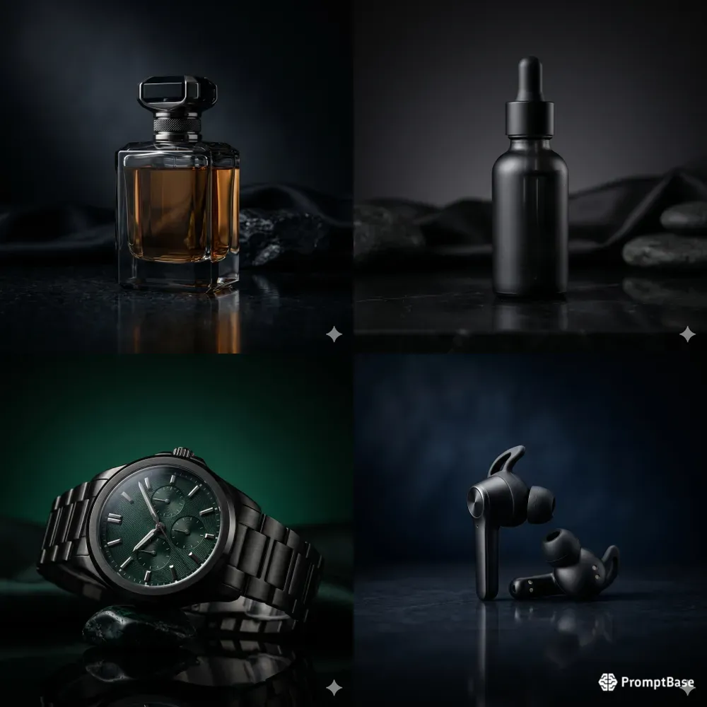 Dark Luxury Product Photos Ads Ais
