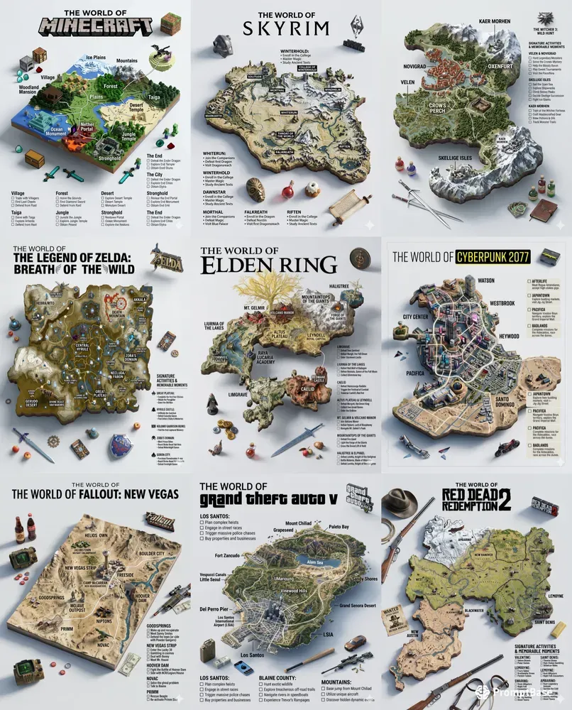 The Worlds Of Game Posters