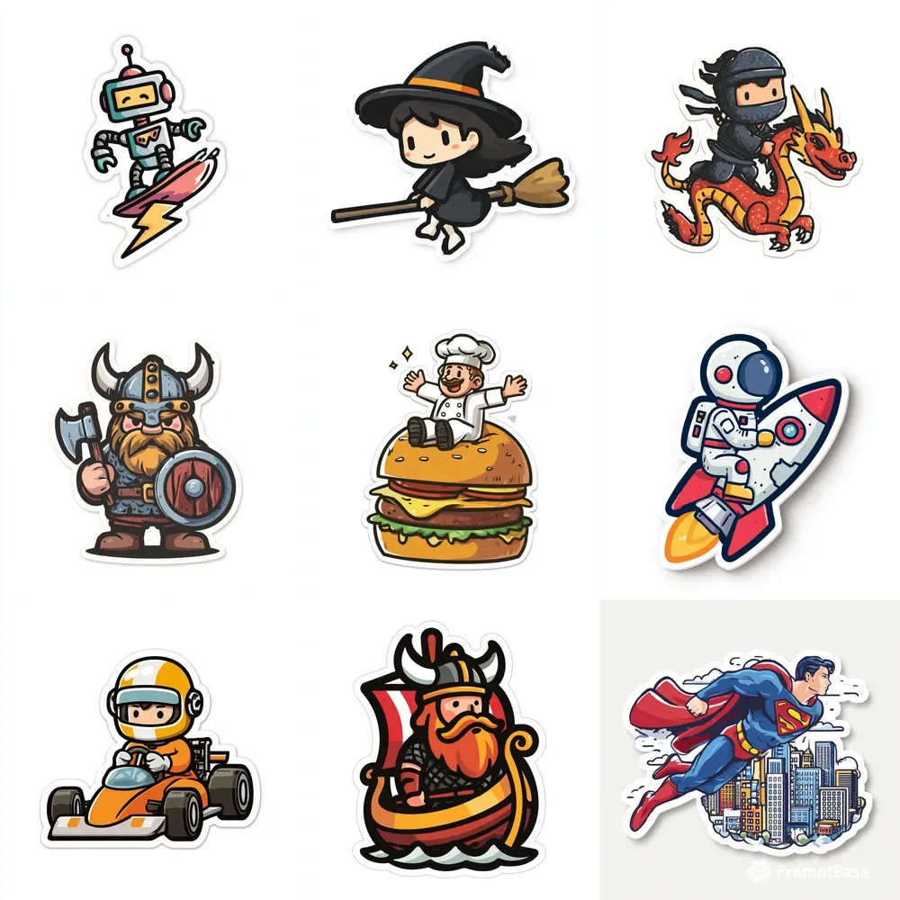 Mobile Style Game Icon Sticker Vectors