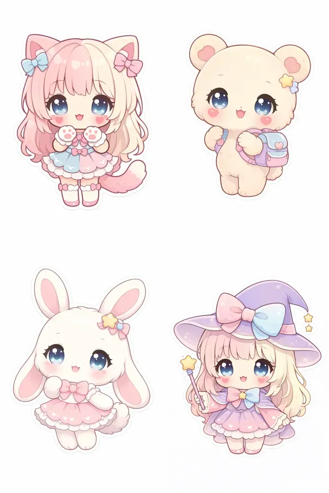 Cute Chibi Pastel Mascot Creators
