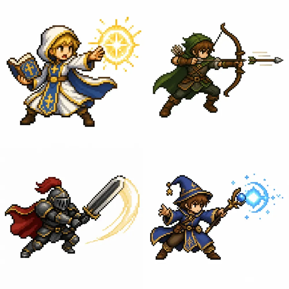 8bit RPG Attack State Generator