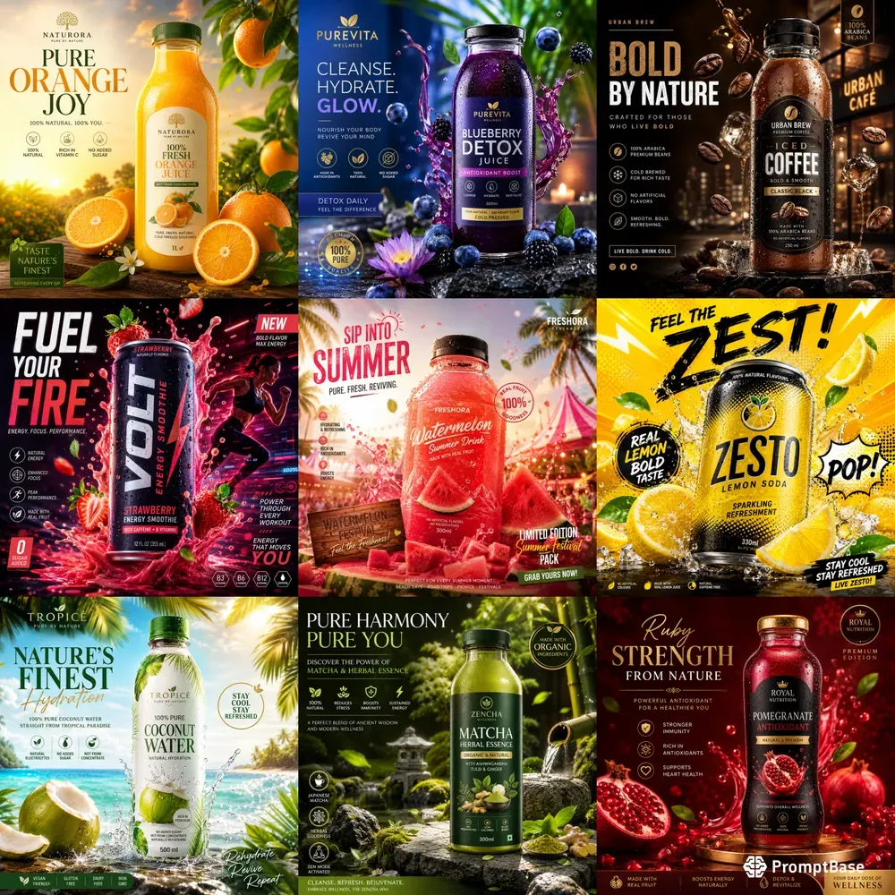 Luxury Beverage Ad Sets 2026