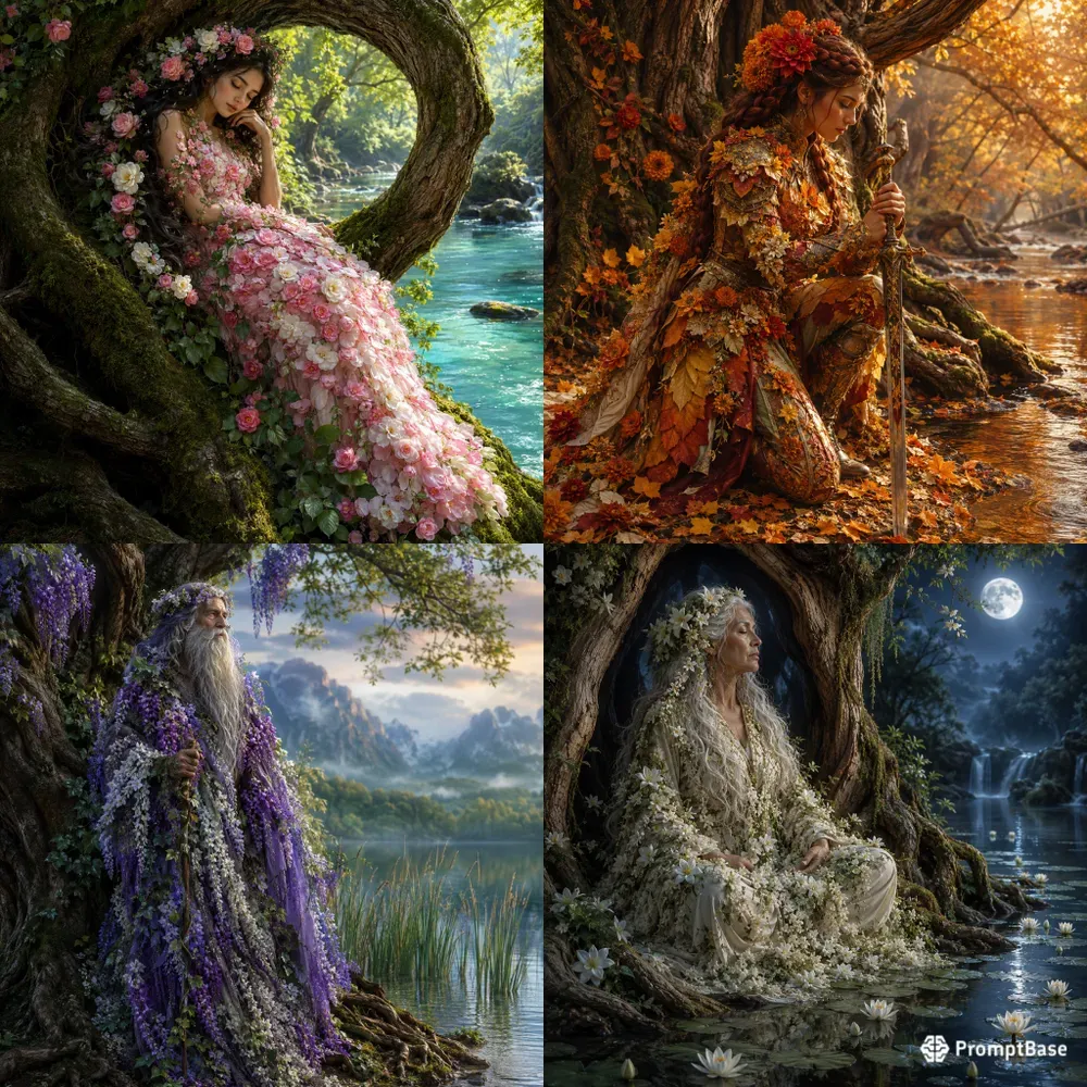 Blooming Tree Spirit Art