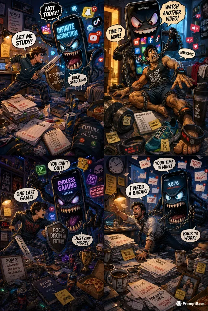 Digital Addiction Battles