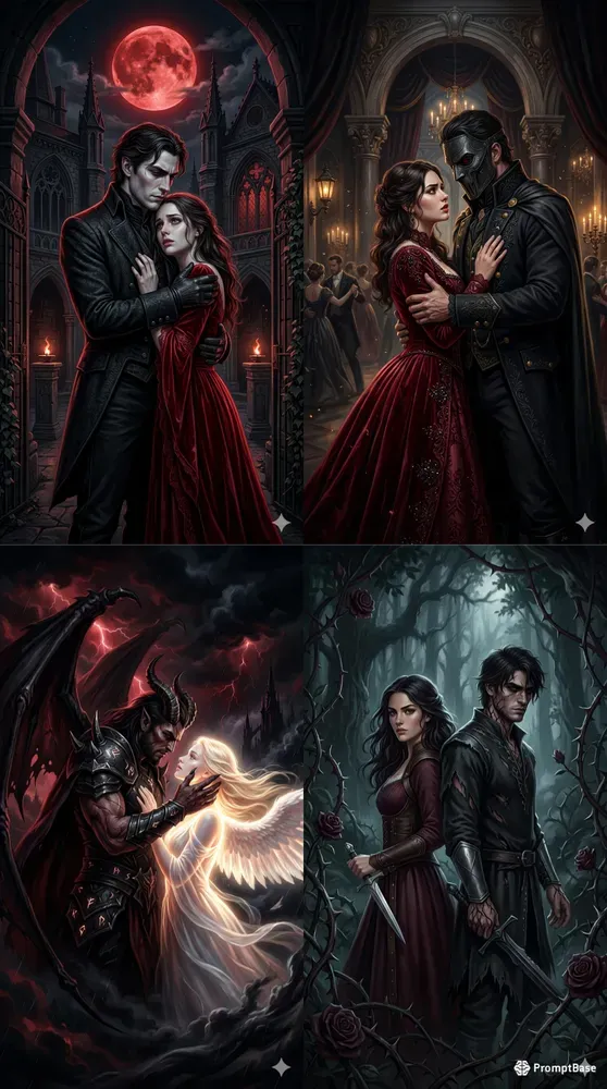 Dark Romance Book Cover Generator