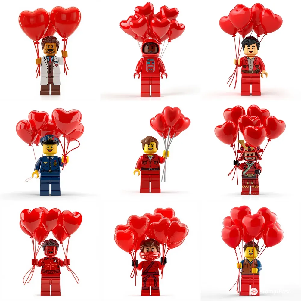 Valentine Lego Blocky Toys