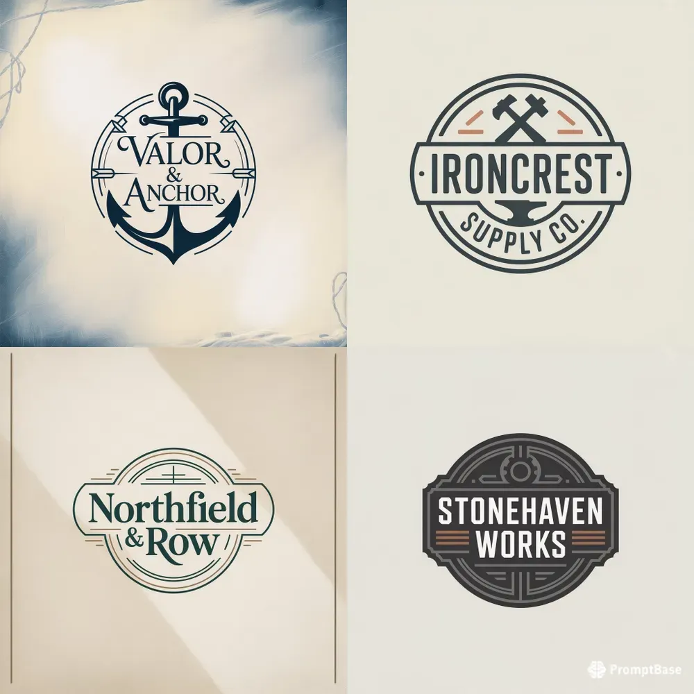 Retro Badge Logo Designs