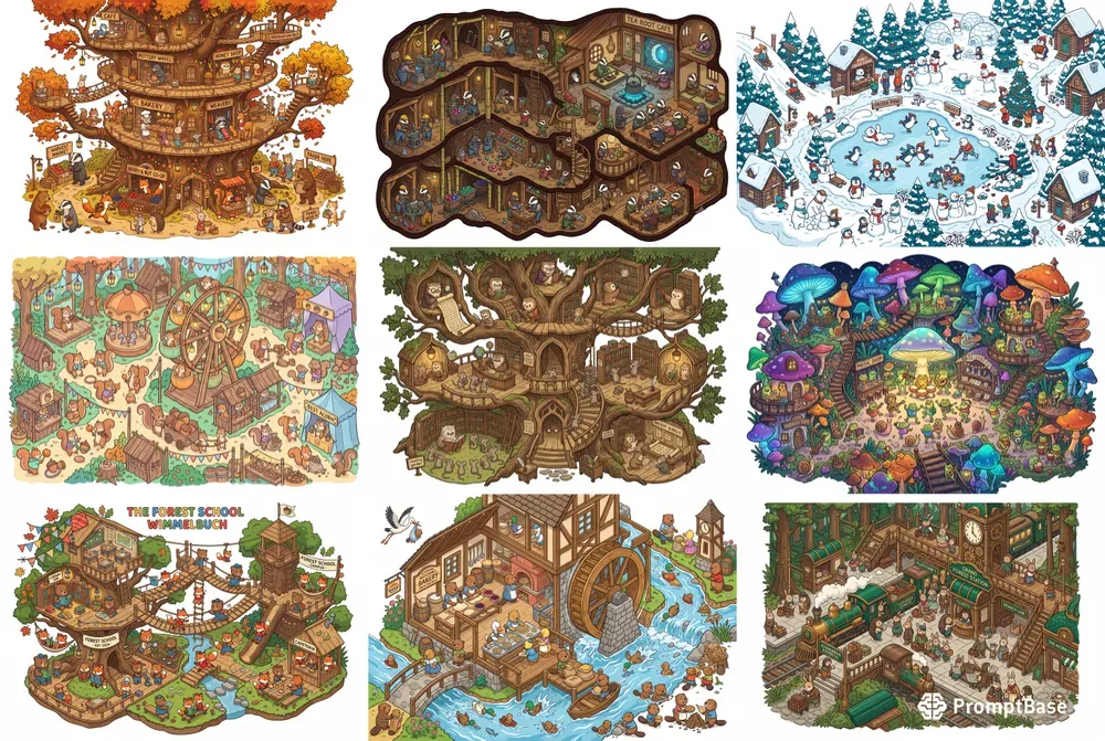 Wimmelbuch Hidden Object Scenes