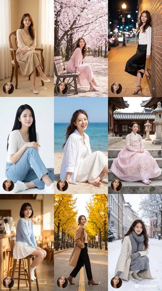 Korean Model Fullbody Photoshoots