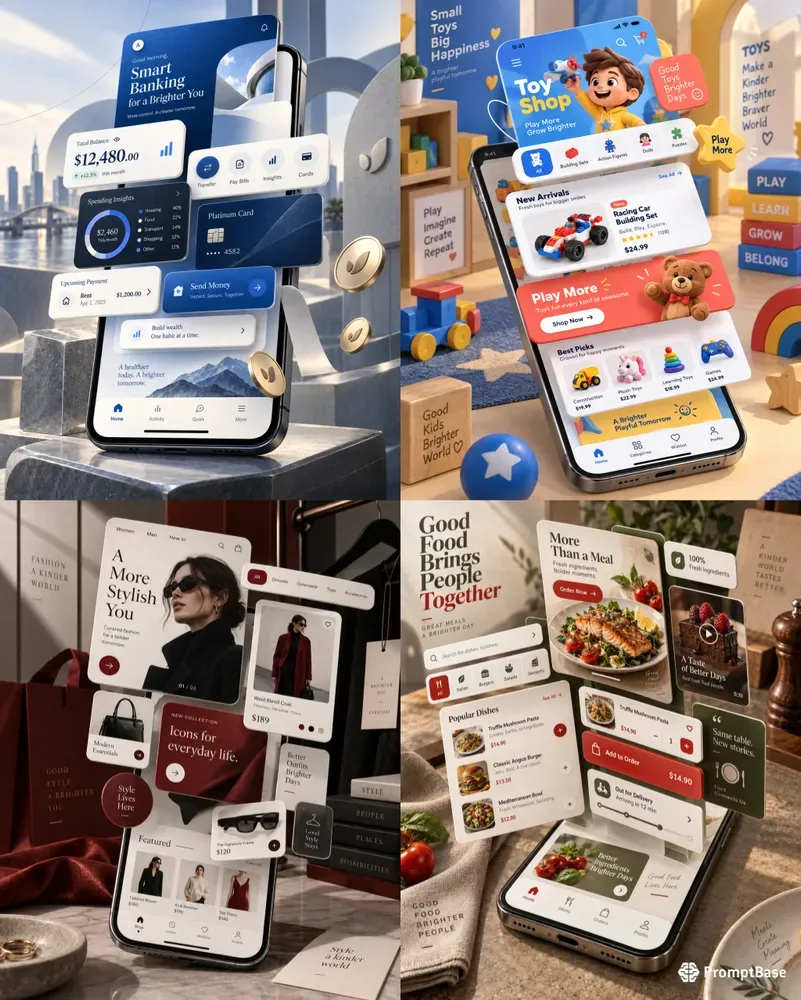 Phone UI Mockups