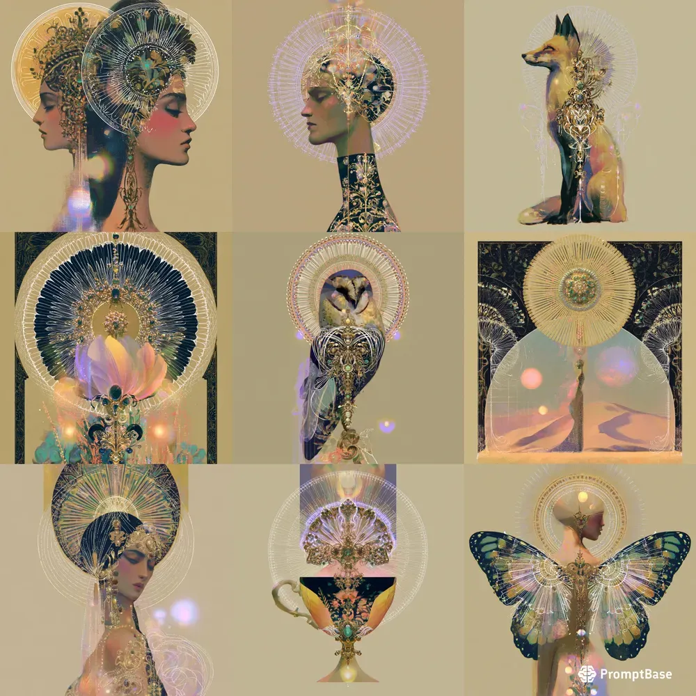 Art Nouveau Divine Visions