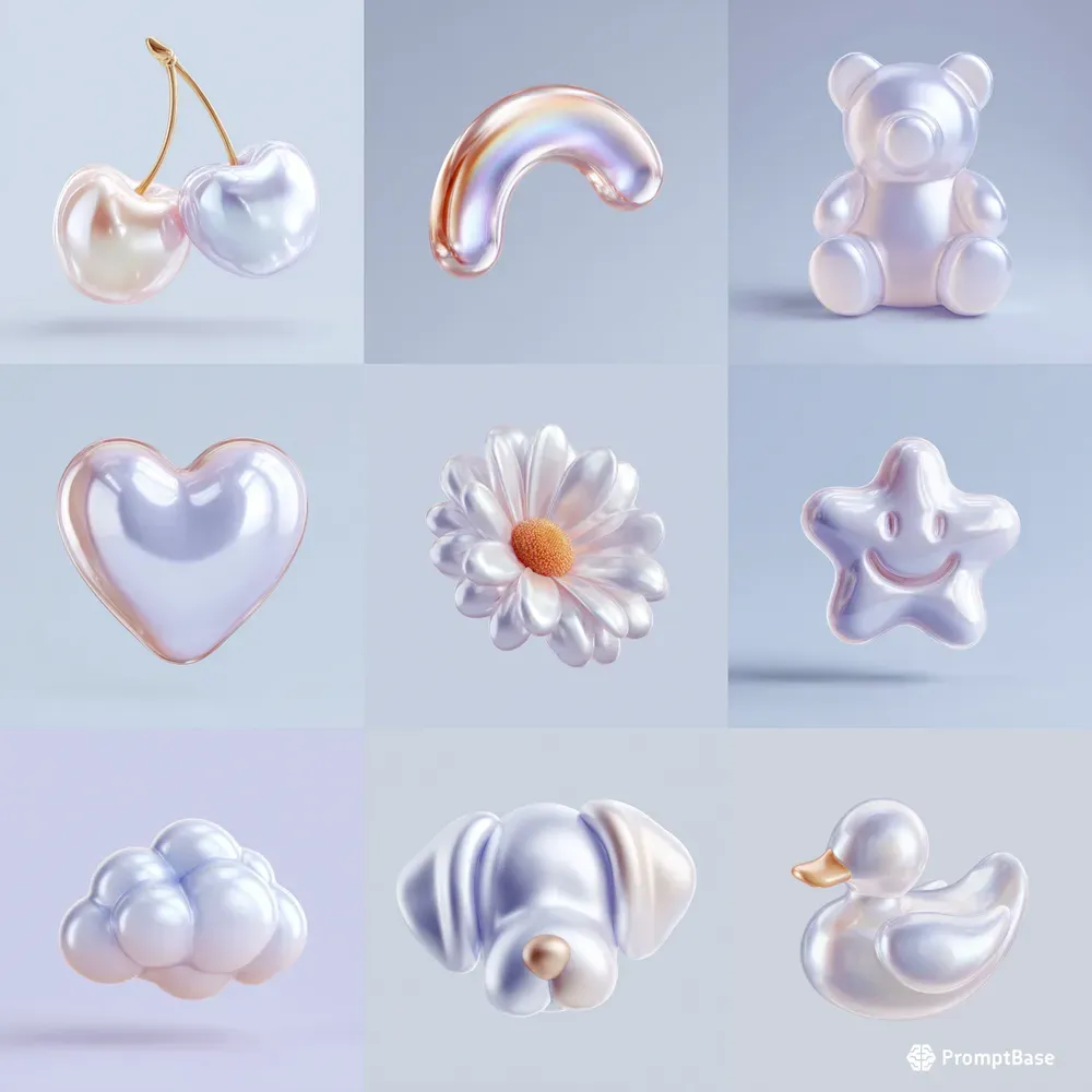 3D Glossy Icon Pack Aesthetics