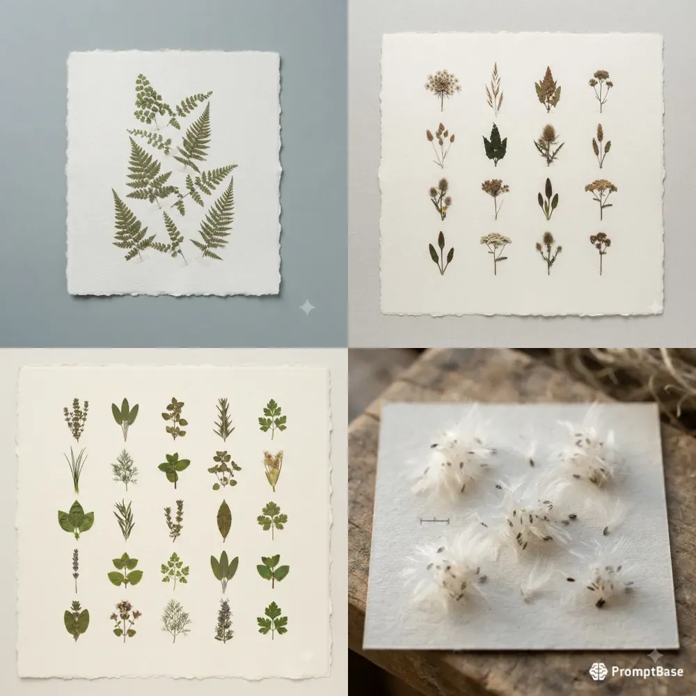 Pressed Botanical Shadow Poster Builders