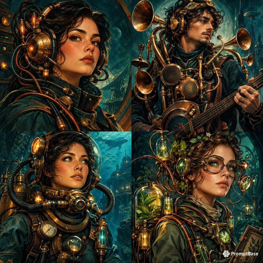 Retrofuturist Tech Portraits