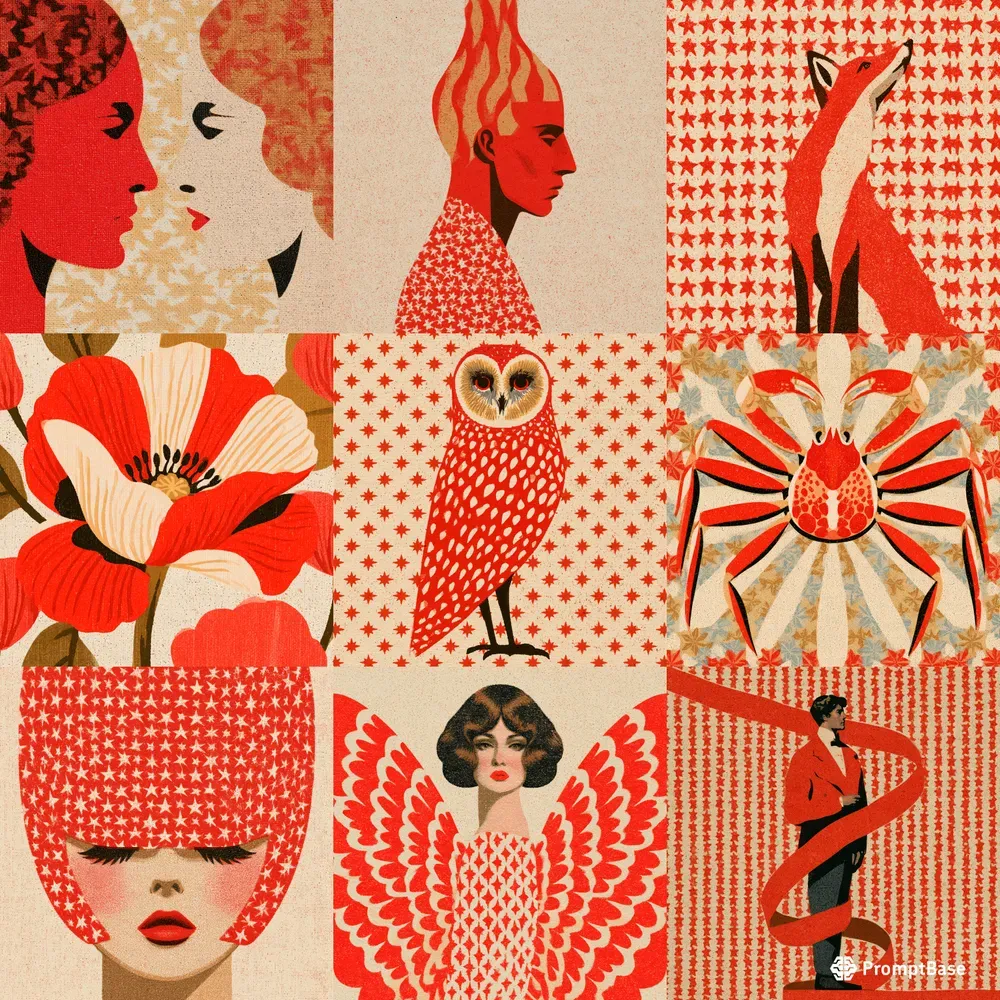 Midcentury Pop Folk Art