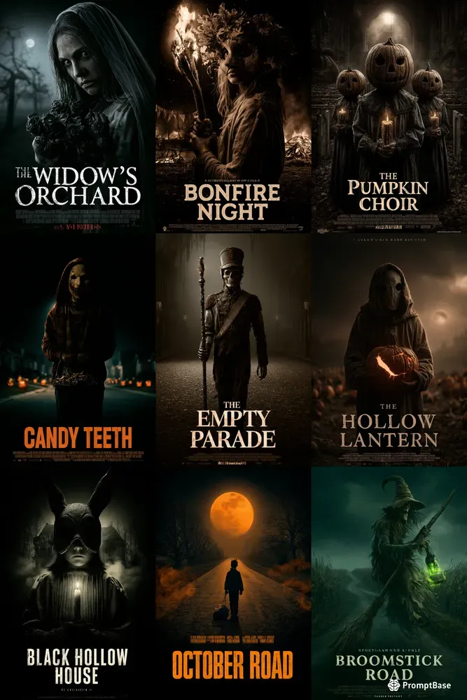 Cinematic Halloween Title Cards