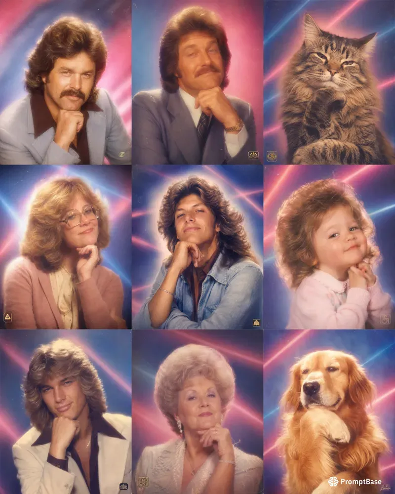 Awkward 70s Glamour Portraits