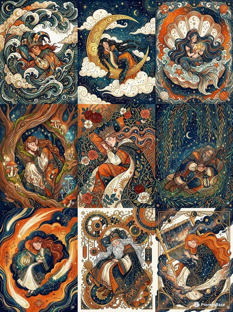 Fairytale Gouache Storybook Characters
