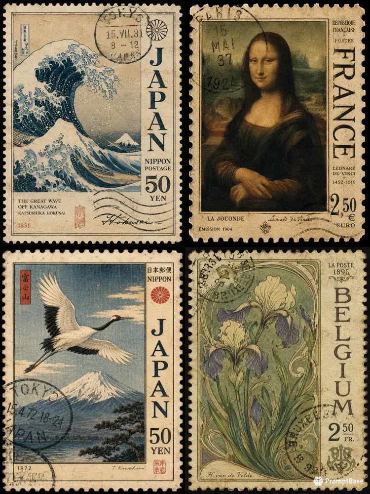 Vintage Poster Stamp Generator