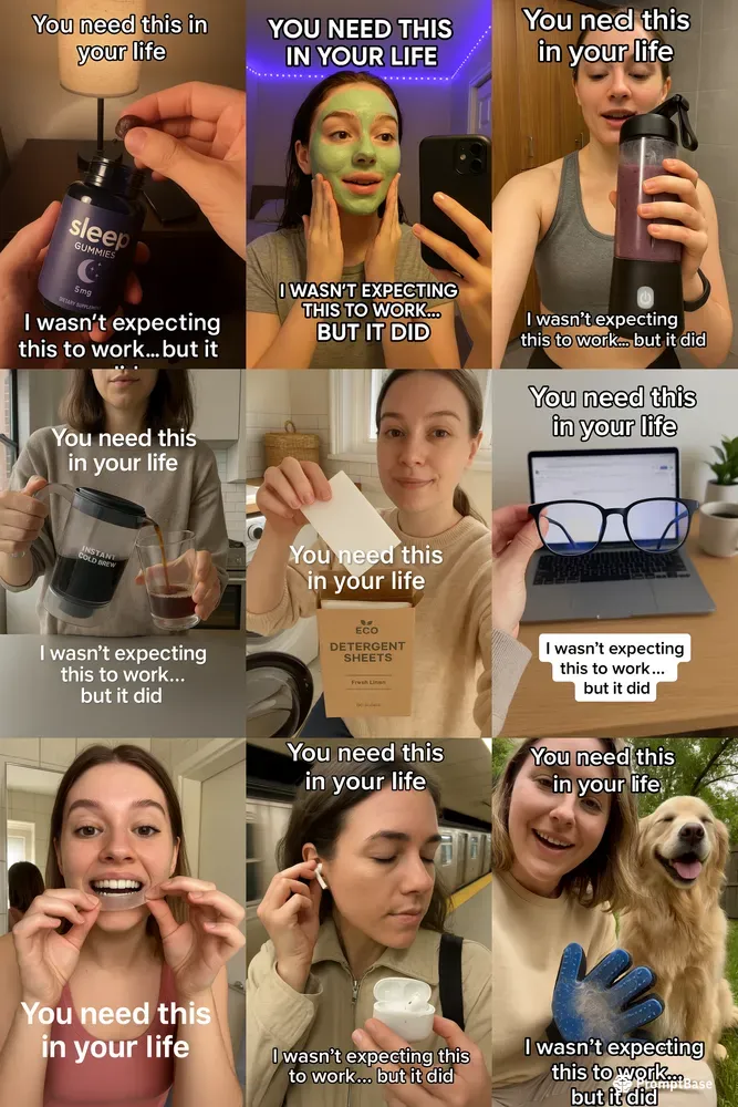 Authentic UGCstyle Product Ads