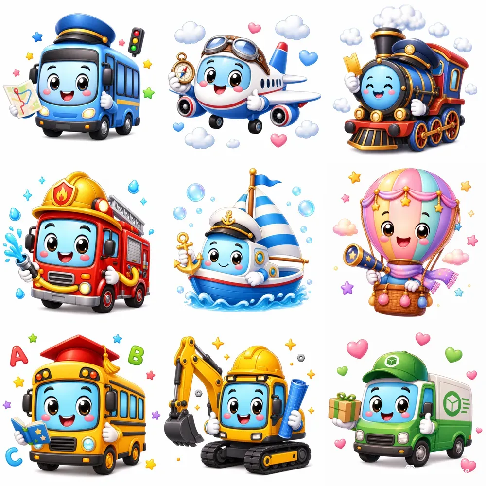 Cute Vehicle Character Creators