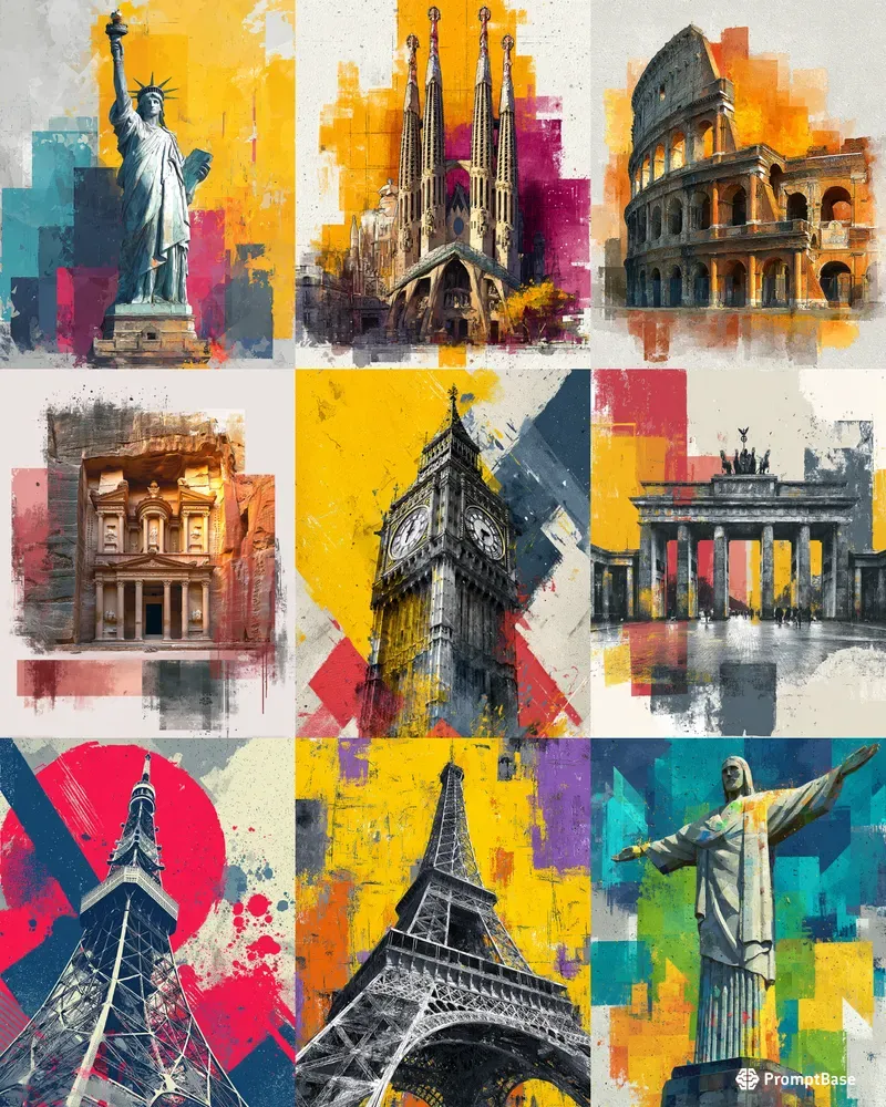 Landmark Travel Art Posters