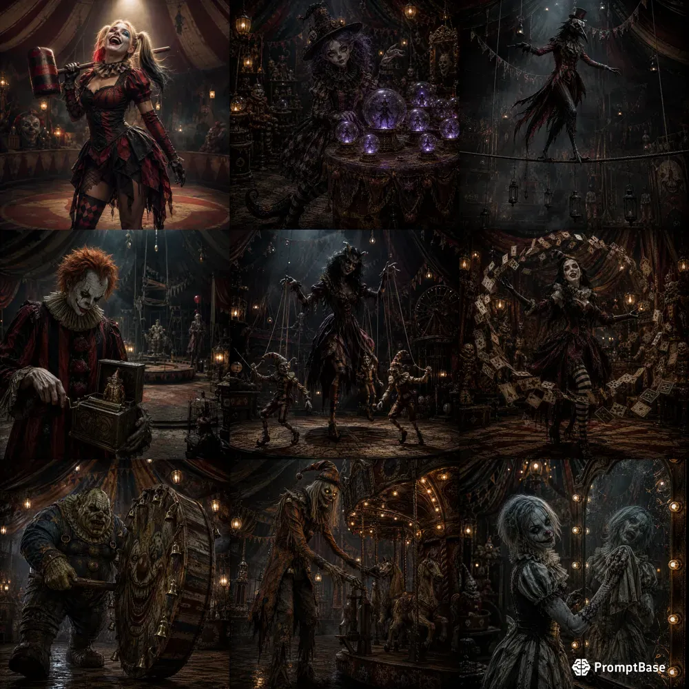 Haunted Circus Clowns