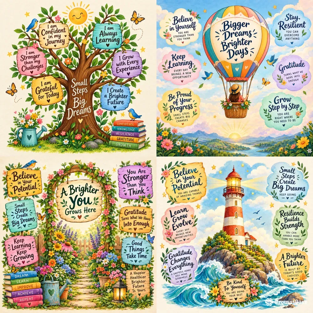 Whimsical Growth Mindset Art