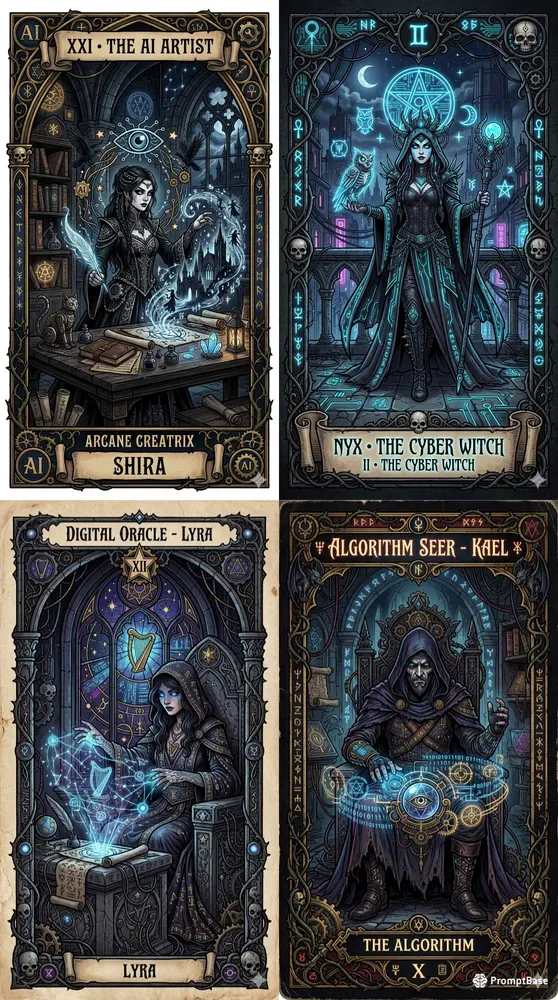 Dark Futuristic Tarot Cards