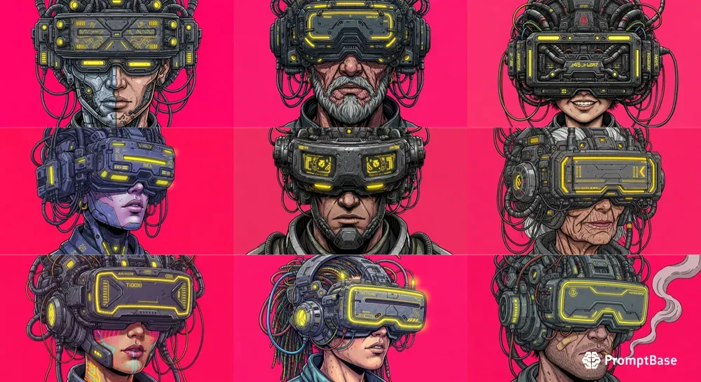 Neon Noir Portraits