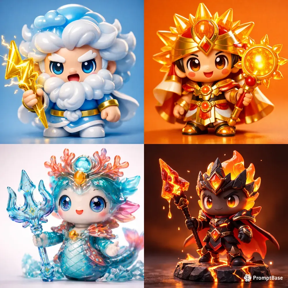 Mythic Plastic Figure Portrait Art