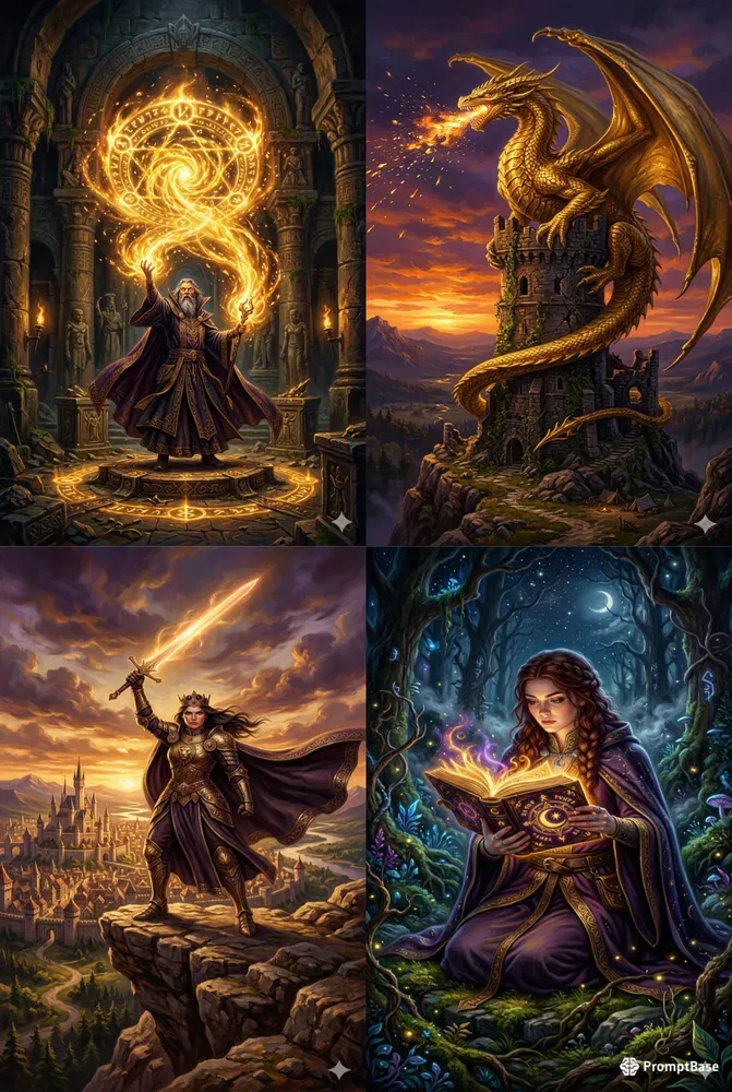 Fantasy Book Cover Art Generator